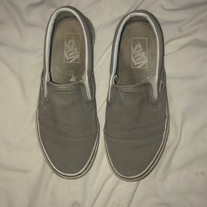 GREY SLIP ON VANS